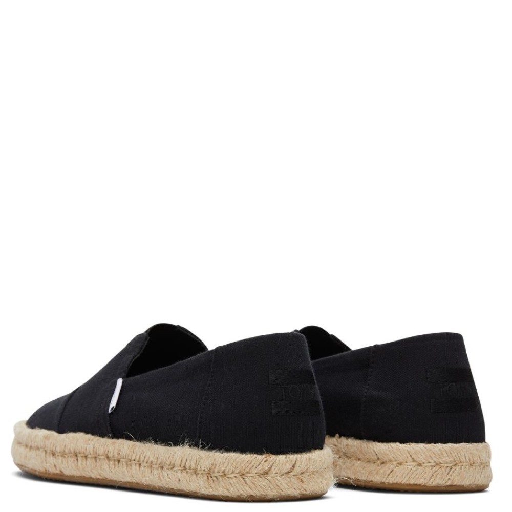 TOMS</br>Ανδρικές Εσπαντρίγιες Μαύρο Recycled Cotton Slubby Woven ALPARGATA ROPE 2.0 10019875 Toms TOMS</br>Ανδρικές Εσπαντρίγιες Μαύρο Recycled Cotton Slubby Woven ALPARGATA ROPE 2.0 10019875 Toms