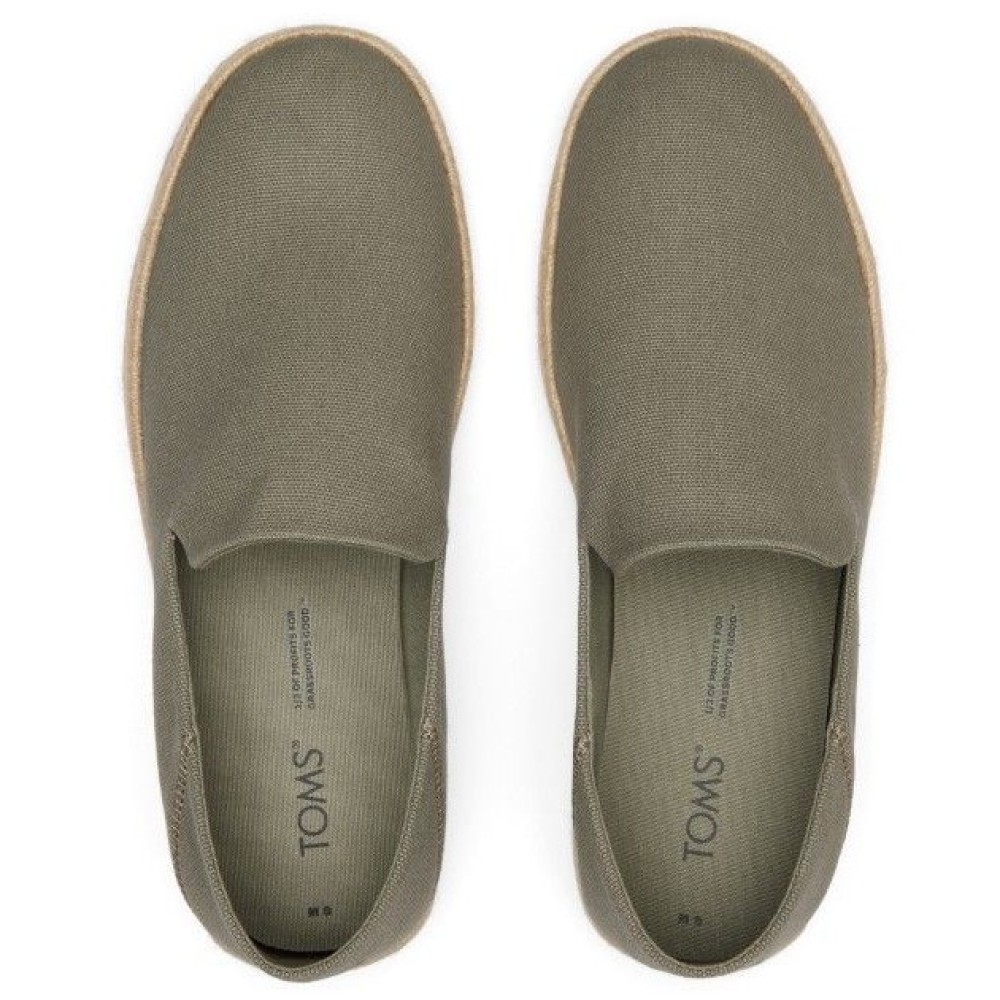 TOMS</br>Ανδρικές Εσπαντρίγιες Γκρι Recycled Cotton Canvas SANTIAGO 10020071 Toms TOMS</br>Ανδρικές Εσπαντρίγιες Γκρι Recycled Cotton Canvas SANTIAGO 10020071 Toms