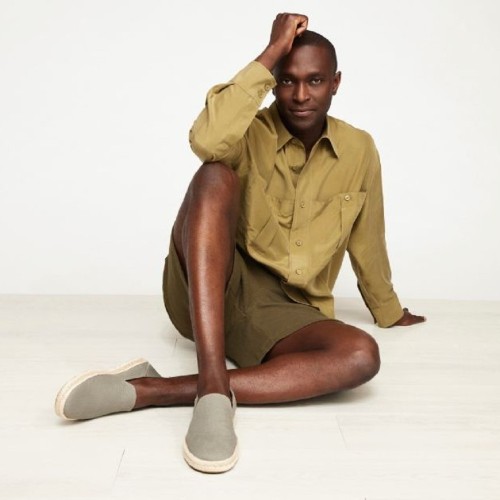 Ανδρικές Εσπαντρίγιες Γκρι Recycled Cotton Canvas SANTIAGO 10020071 Toms