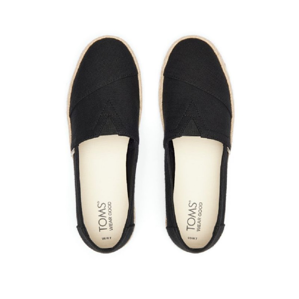 TOMS</br>Γυναικείες Εσπαντρίγιες Μαύρο Recycled Cotton Slubby ALPARGATA ROPE 2.0 10020687 Toms TOMS</br>Γυναικείες Εσπαντρίγιες Μαύρο Recycled Cotton Slubby ALPARGATA ROPE 2.0 10020687 Toms