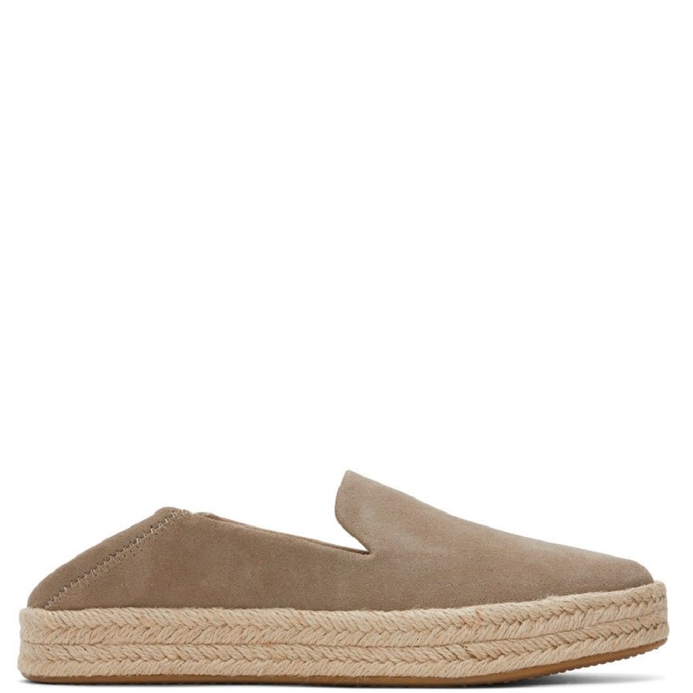 TOMS</br>Γυναικείες Εσπαντρίγιες Μπεζ Suede CAROLINA 10020711 Toms TOMS</br>Γυναικείες Εσπαντρίγιες Μπεζ Suede CAROLINA 10020711 Toms