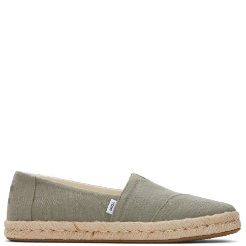 Γυναικείες Εσπαντρίγιες Χακί Recycled Cotton Slubby Woven ALPARGATA ROPE 2.0 10020859 Toms