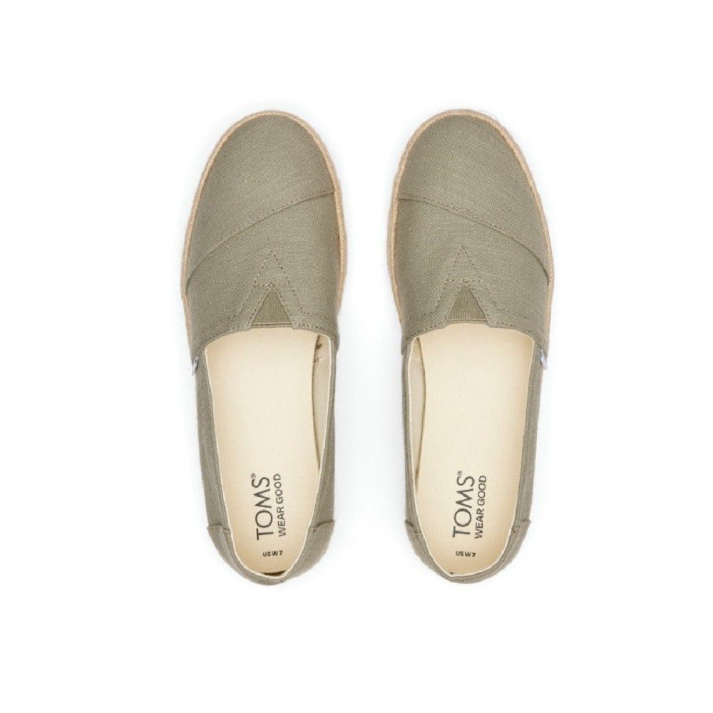 TOMS</br>Γυναικείες Εσπαντρίγιες Χακί Recycled Cotton Slubby Woven ALPARGATA ROPE 2.0 10020859 Toms TOMS</br>Γυναικείες Εσπαντρίγιες Χακί Recycled Cotton Slubby Woven ALPARGATA ROPE 2.0 10020859 Toms