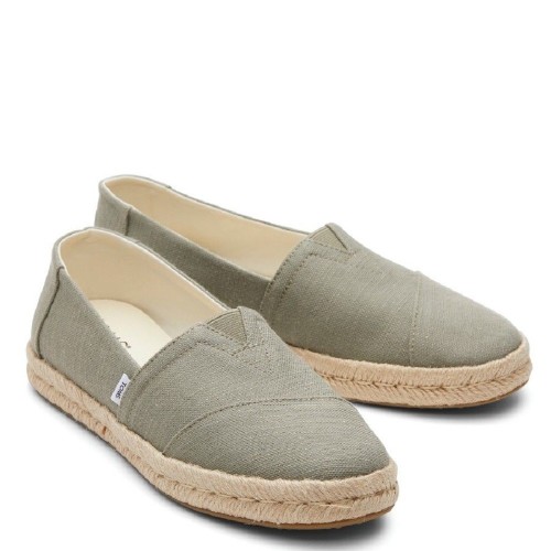 Γυναικείες Εσπαντρίγιες Χακί Recycled Cotton Slubby Woven ALPARGATA ROPE 2.0 10020859 Toms