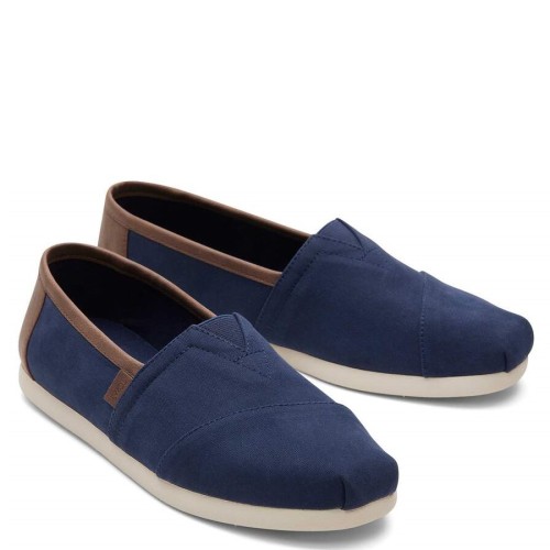 Ανδρικές Εσπαντρίγιες Μπλε/Ταμπά Brushed Twill/Synthetic Trim ALPARGATA 10020866 Toms Ανδρικές Εσπαντρίγιες Μπλε/Ταμπά Brushed Twill/Synthetic Trim ALPARGATA 10020866 Toms