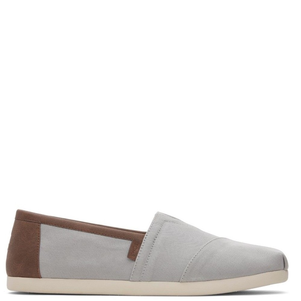 TOMS</br>Ανδρικές Εσπαντρίγιες Γκρι/Ταμπά Brushed Twill/Synthetic Trim ALPARGATA 10020888 Toms TOMS</br>Ανδρικές Εσπαντρίγιες Γκρι/Ταμπά Brushed Twill/Synthetic Trim ALPARGATA 10020888 Toms