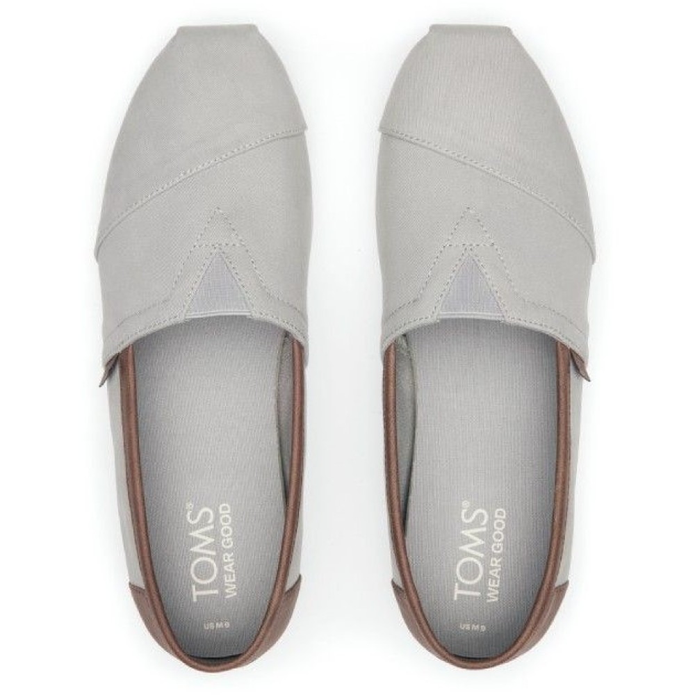 TOMS</br>Ανδρικές Εσπαντρίγιες Γκρι/Ταμπά Brushed Twill/Synthetic Trim ALPARGATA 10020888 Toms TOMS</br>Ανδρικές Εσπαντρίγιες Γκρι/Ταμπά Brushed Twill/Synthetic Trim ALPARGATA 10020888 Toms