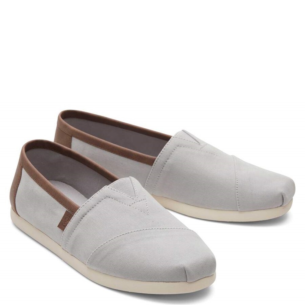 TOMS</br>Ανδρικές Εσπαντρίγιες Γκρι/Ταμπά Brushed Twill/Synthetic Trim ALPARGATA 10020888 Toms TOMS</br>Ανδρικές Εσπαντρίγιες Γκρι/Ταμπά Brushed Twill/Synthetic Trim ALPARGATA 10020888 Toms