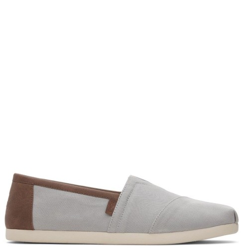 Ανδρικές Εσπαντρίγιες Γκρι/Ταμπά Brushed Twill/Synthetic Trim ALPARGATA 10020888 Toms