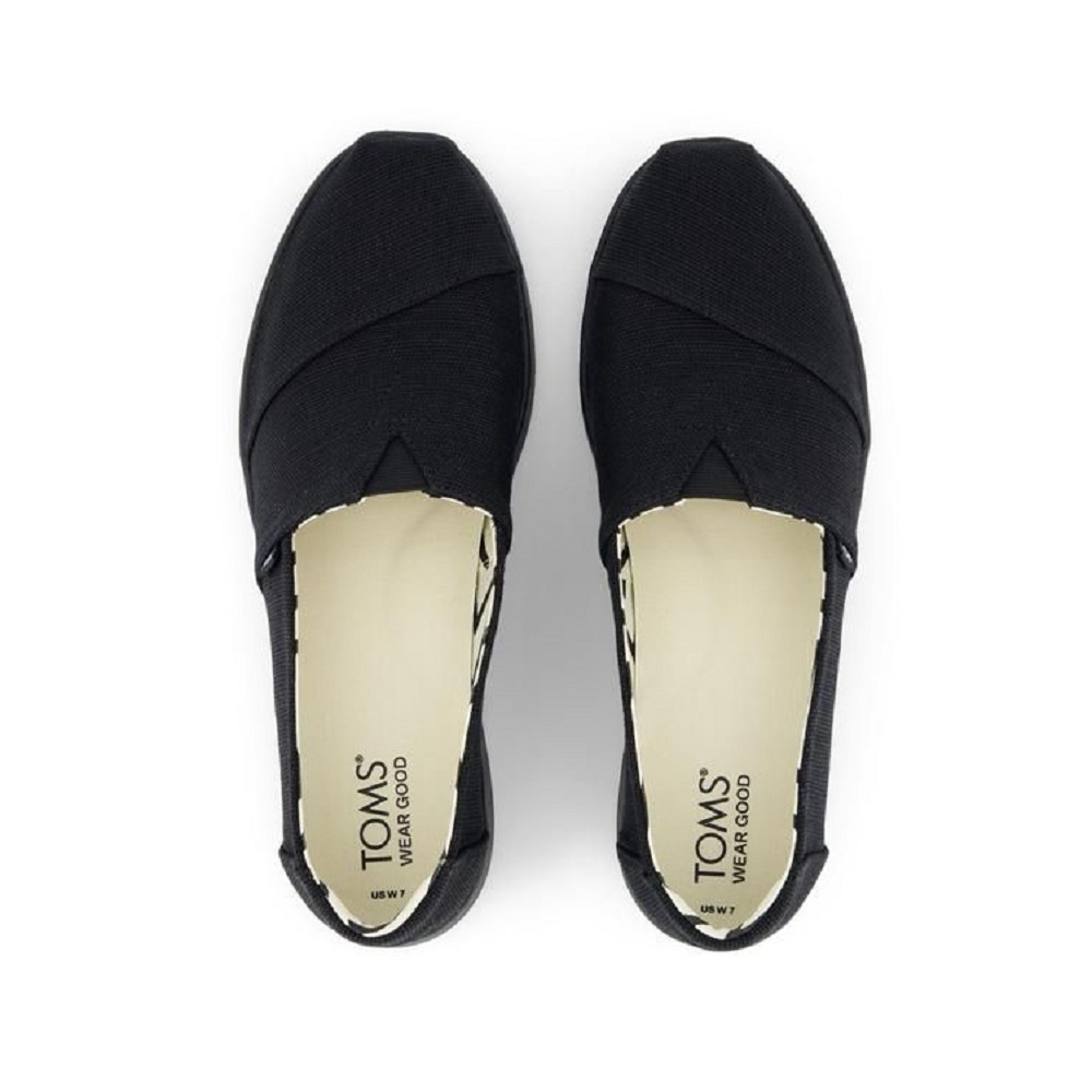 TOMS</br>Γυναικείες Εσπαντρίγιες Μαύρο Heritage Canvas ALPARGATA PLUS 10021575 Toms TOMS</br>Γυναικείες Εσπαντρίγιες Μαύρο Heritage Canvas ALPARGATA PLUS 10021575 Toms