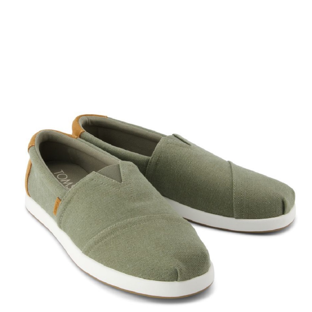 TOMS</br>Ανδρικές Εσπαντρίγιες Χακί/Ταμπά Herringbone Canvas/Suede ALP FWD 10021895 Toms TOMS</br>Ανδρικές Εσπαντρίγιες Χακί/Ταμπά Herringbone Canvas/Suede ALP FWD 10021895 Toms