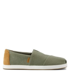 Ανδρικές Εσπαντρίγιες Χακί/Ταμπά Herringbone Canvas/Suede ALP FWD 10021895 Toms