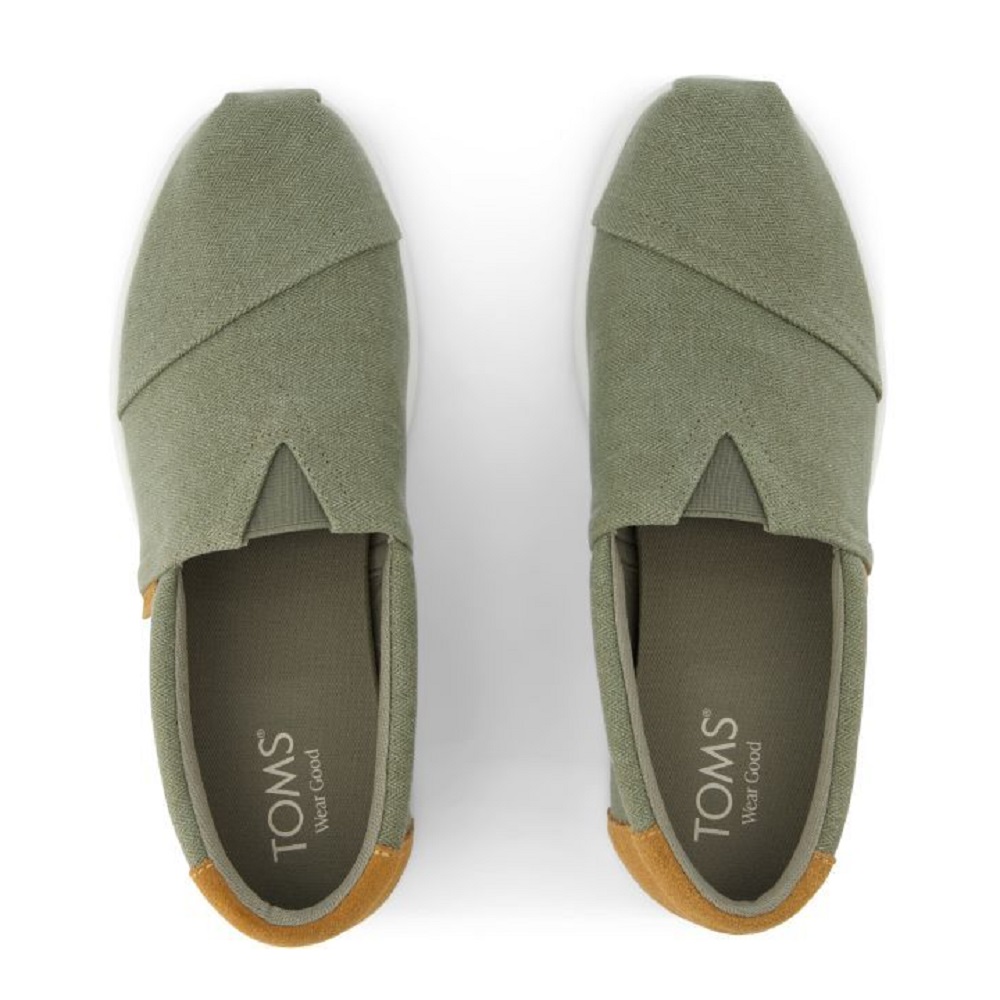 TOMS</br>Ανδρικές Εσπαντρίγιες Χακί/Ταμπά Herringbone Canvas/Suede ALP FWD 10021895 Toms TOMS</br>Ανδρικές Εσπαντρίγιες Χακί/Ταμπά Herringbone Canvas/Suede ALP FWD 10021895 Toms