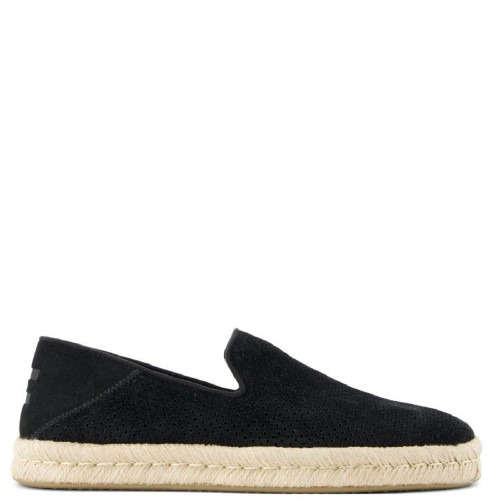 Ανδρικές Εσπαντρίγιες Μαύρο Diamond Perforated Suede SANTIAGO 10021909 Toms Ανδρικές Εσπαντρίγιες Μαύρο Diamond Perforated Suede SANTIAGO 10021909 Toms