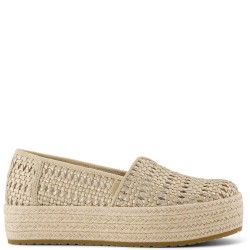 Γυναικείες Εσπαντρίγιες Χρυσό Metallic Basket Weave VALENCIA 10021921 Toms