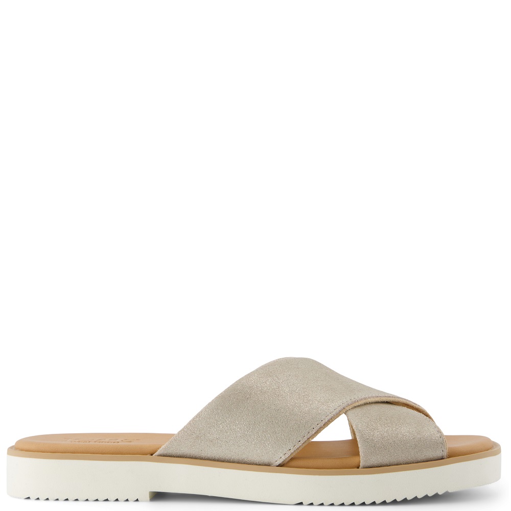 TOMS</br>Γυναικεία Σανδάλια Χρυσό Δέρμα MAE CROSSOVER 10021991 Toms TOMS</br>Γυναικεία Σανδάλια Χρυσό Δέρμα MAE CROSSOVER 10021991 Toms