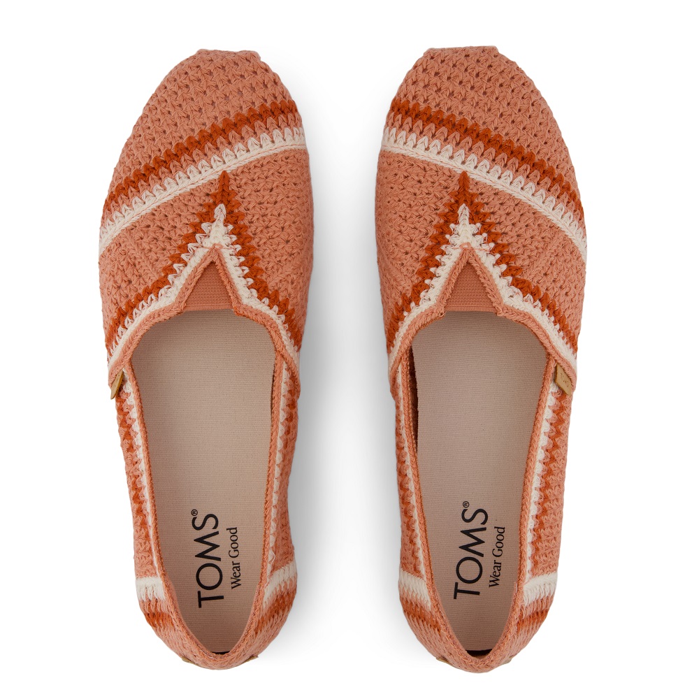 TOMS</br>Toms ALPARGATA CLASSIC 10023024 Engineered Crochet Γυναικείες Εσπαντρίγιες Ροζ Multi