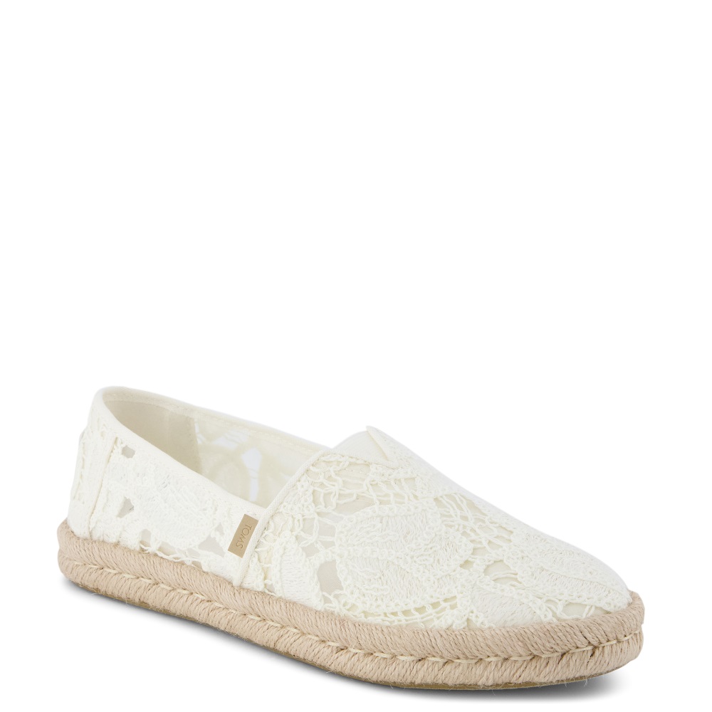 TOMS</br>Toms ALPARGATA ROPE 2.0 10023030 Floral Crochet Γυναικείες Εσπαντρίγιες Λευκό TOMS</br>Toms ALPARGATA ROPE 2.0 10023030 Floral Crochet Γυναικείες Εσπαντρίγιες Λευκό