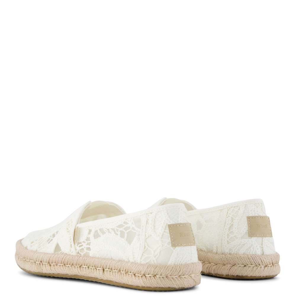 TOMS</br>Toms ALPARGATA ROPE 2.0 10023030 Floral Crochet Γυναικείες Εσπαντρίγιες Λευκό TOMS</br>Toms ALPARGATA ROPE 2.0 10023030 Floral Crochet Γυναικείες Εσπαντρίγιες Λευκό