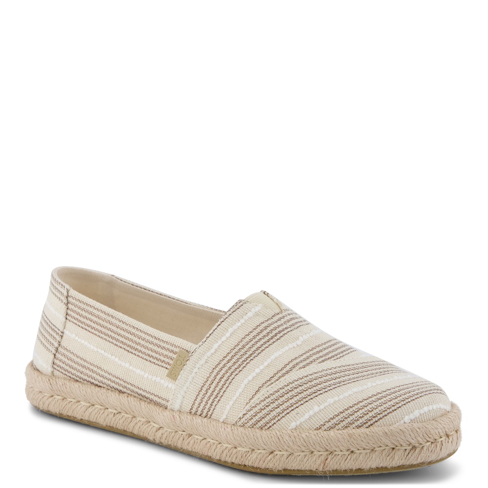 TOMS</br>Toms ALPARGATA ROPE 2.0 10023038 Metallic Stripe Γυναικείες Εσπαντρίγιες Μπεζ