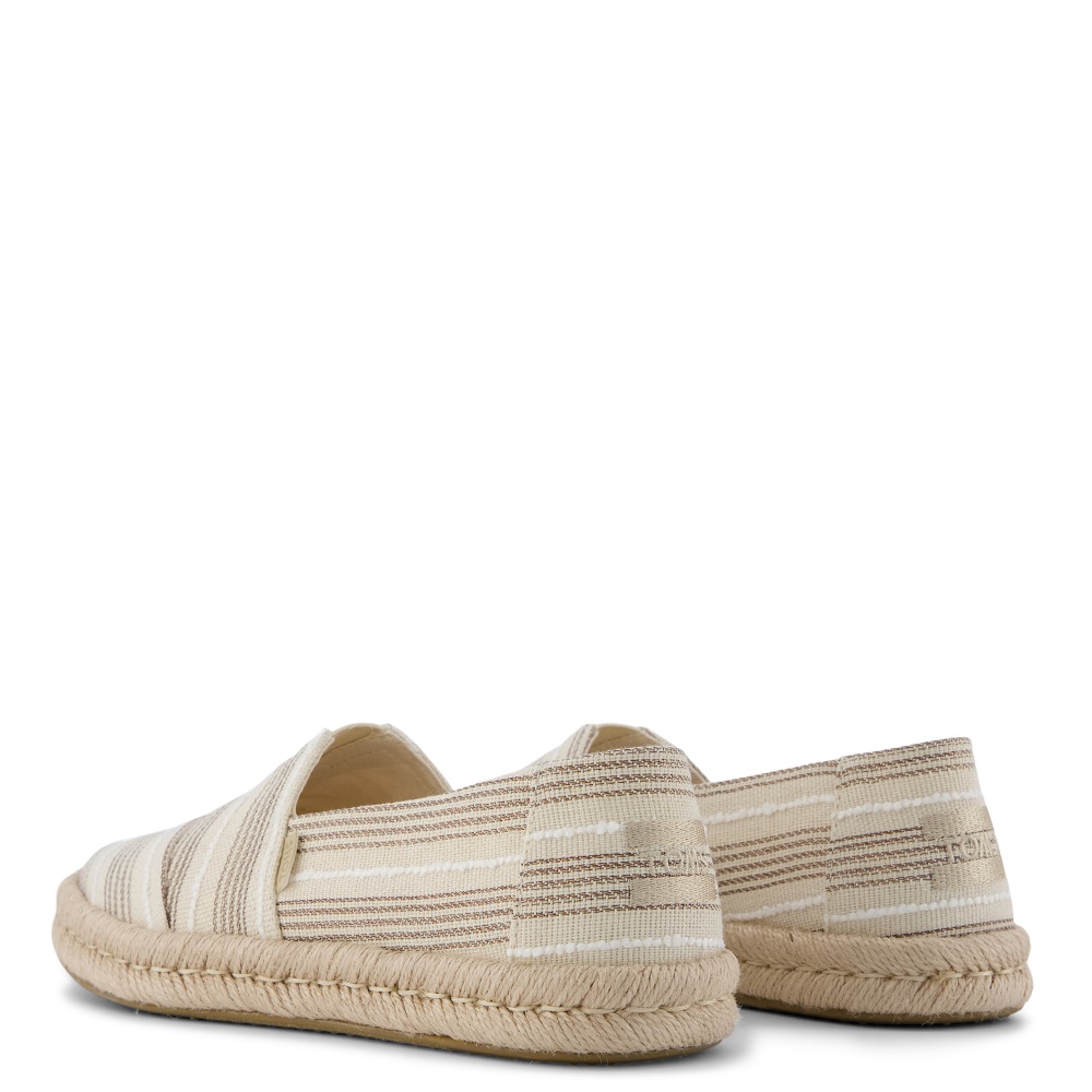 TOMS</br>Toms ALPARGATA ROPE 2.0 10023038 Metallic Stripe Γυναικείες Εσπαντρίγιες Μπεζ