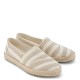 TOMS</br>Toms ALPARGATA ROPE 2.0 10023038 Metallic Stripe Γυναικείες Εσπαντρίγιες Μπεζ