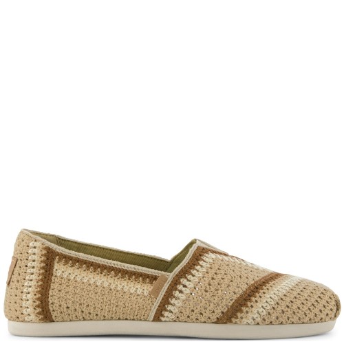 Toms ALPARGATA CLASSIC 10023041 Engineered Crochet Γυναικείες Εσπαντρίγιες Μπεζ Multi 