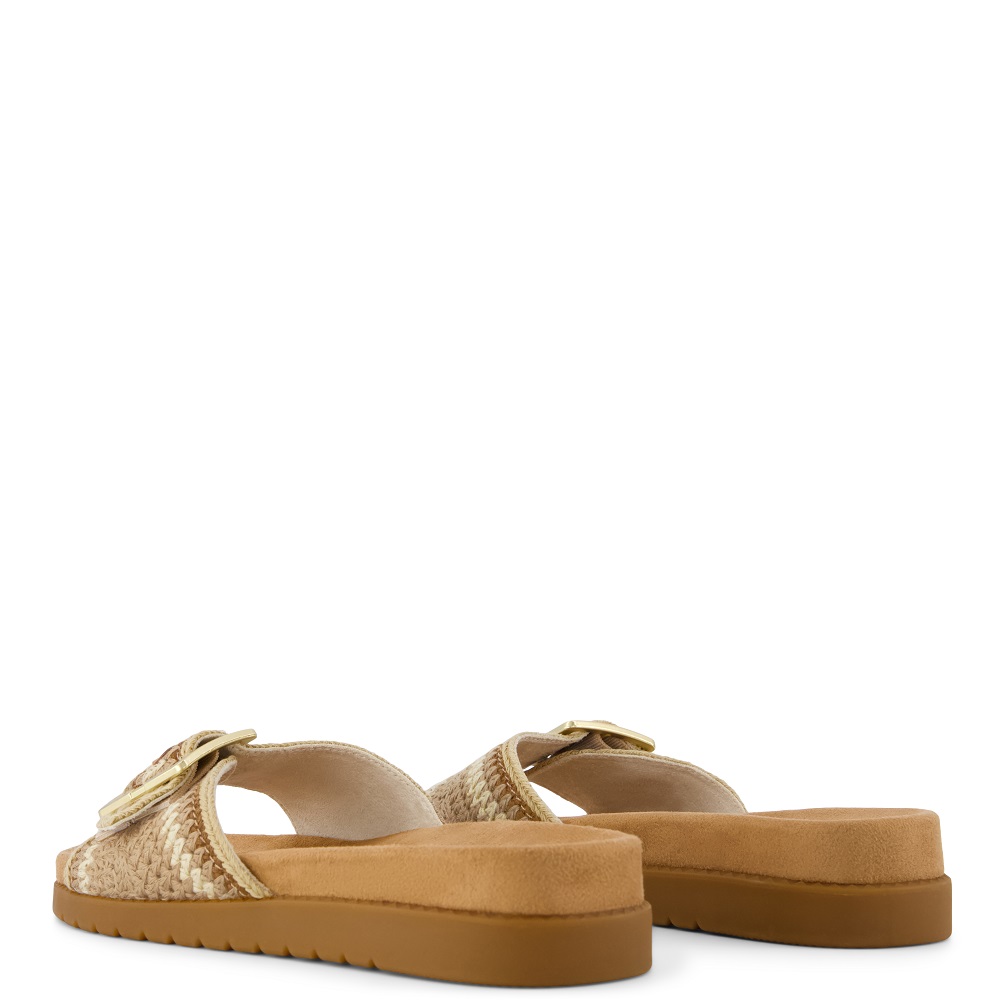 TOMS</br>Toms MARIN SLIDE 10023098 Engineered Crochet Γυναικεία Σανδάλια Μπεζ Multi