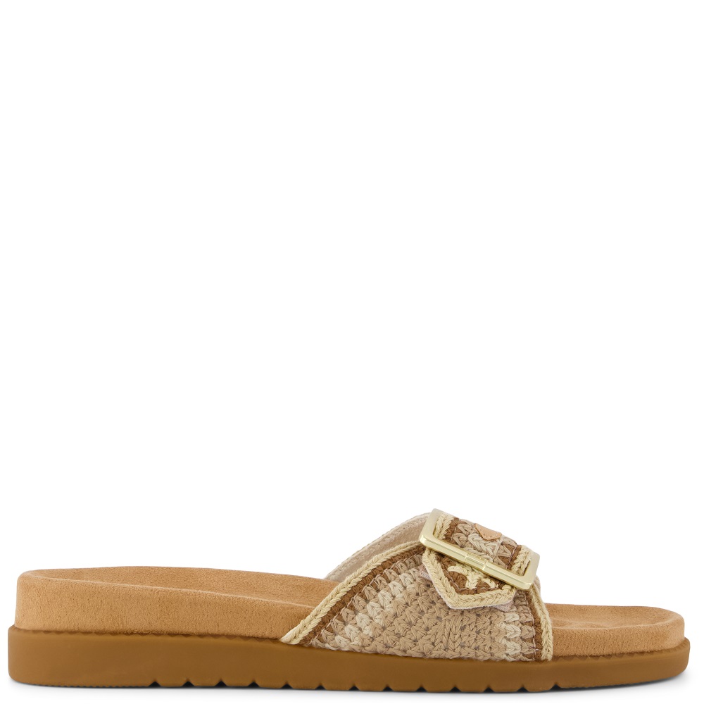 TOMS</br>Toms MARIN SLIDE 10023098 Engineered Crochet Γυναικεία Σανδάλια Μπεζ Multi