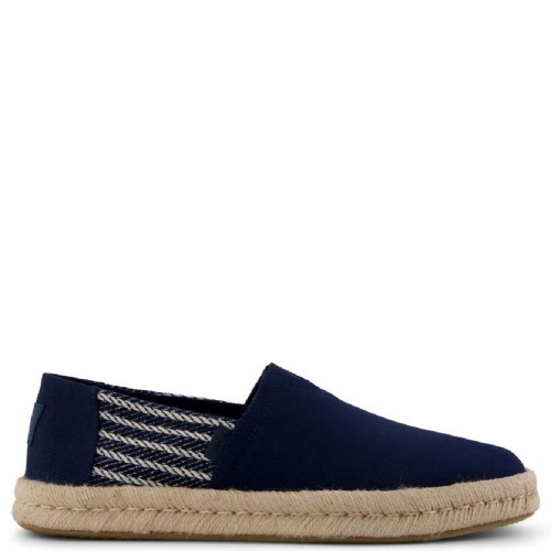 Toms ALPARGATA ROPE 2.0 10023173 Recycled Cotton Canvas/Nautical Stripe Ανδρικές Εσπαντρίγιες Μπλε