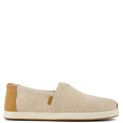 TOMS</br>Toms ALP FWD 10023174 Stiched Stripe Canvas/Suede Ανδρικές Εσπαντρίγιες Μπεζ/Ταμπά
