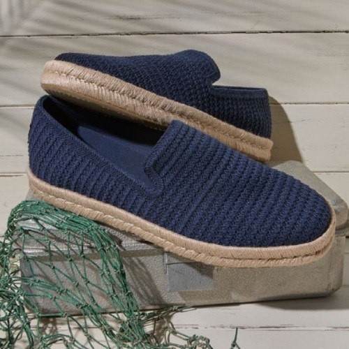 Toms SANTIAGO 10023177 Engineered Matte Mesh Ανδρικές Εσπαντρίγιες Μπλε
