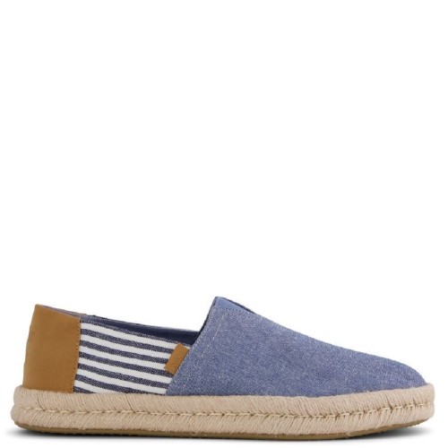 Toms ALPARGATA ROPE 2.0 10023240 Chambray/Nautical Stripe Ανδρικές Εσπαντρίγιες Σιέλ
