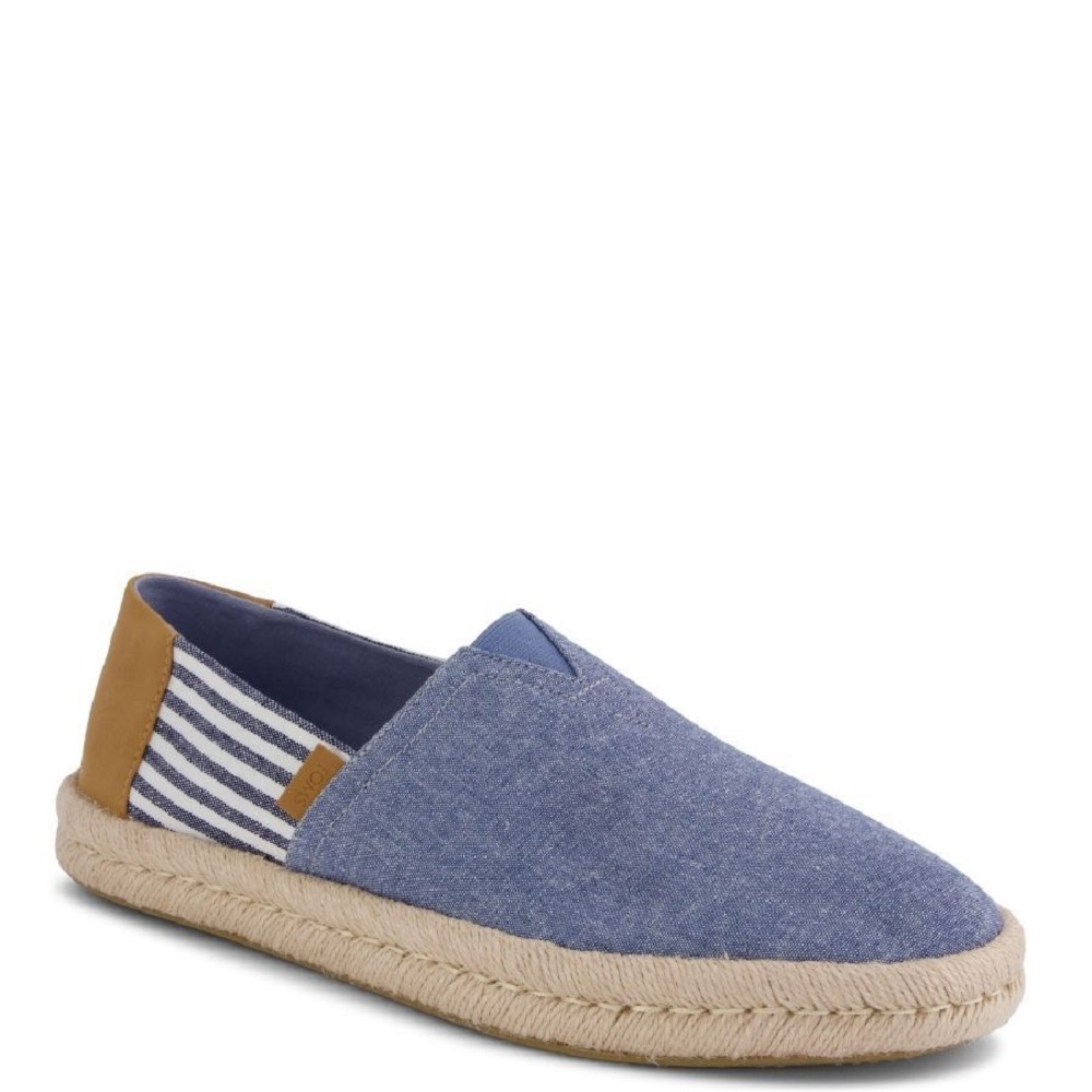 TOMS</br>Toms ALPARGATA ROPE 2.0 10023240 Chambray/Nautical Stripe Ανδρικές Εσπαντρίγιες Σιέλ