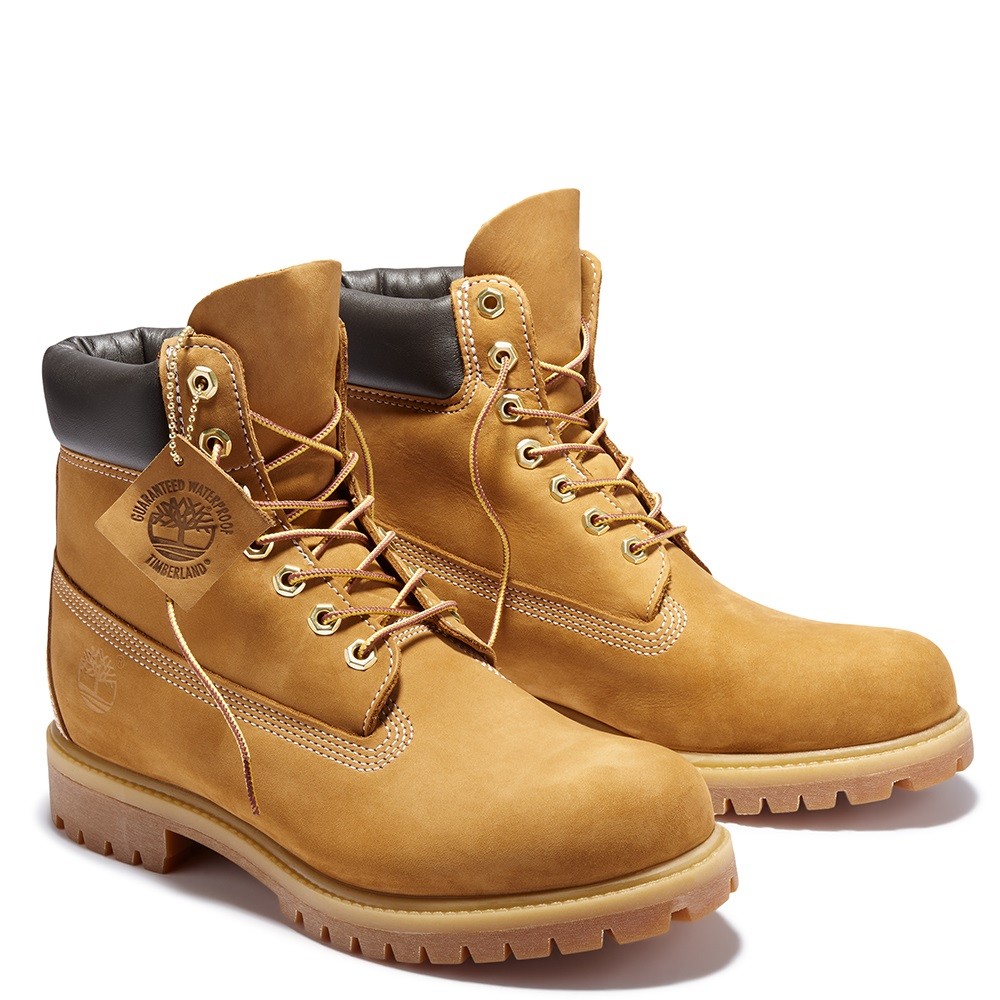 TIMBERLAND</br>Timberland Premium 6inch Waterproof Boot 10061-713 Ανδρικά Μποτάκια Κίτρινο Nubuck Δέρμα TIMBERLAND</br>Timberland Premium 6inch Waterproof Boot 10061-713 Ανδρικά Μποτάκια Κίτρινο Nubuck Δέρμα