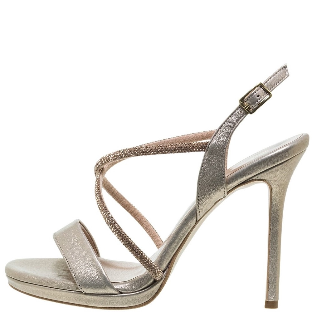 MOURTZI</br>Mourtzi 10/1008B119 Γυναικεία Πέδιλα Χρυσό Άμμου Δέρμα