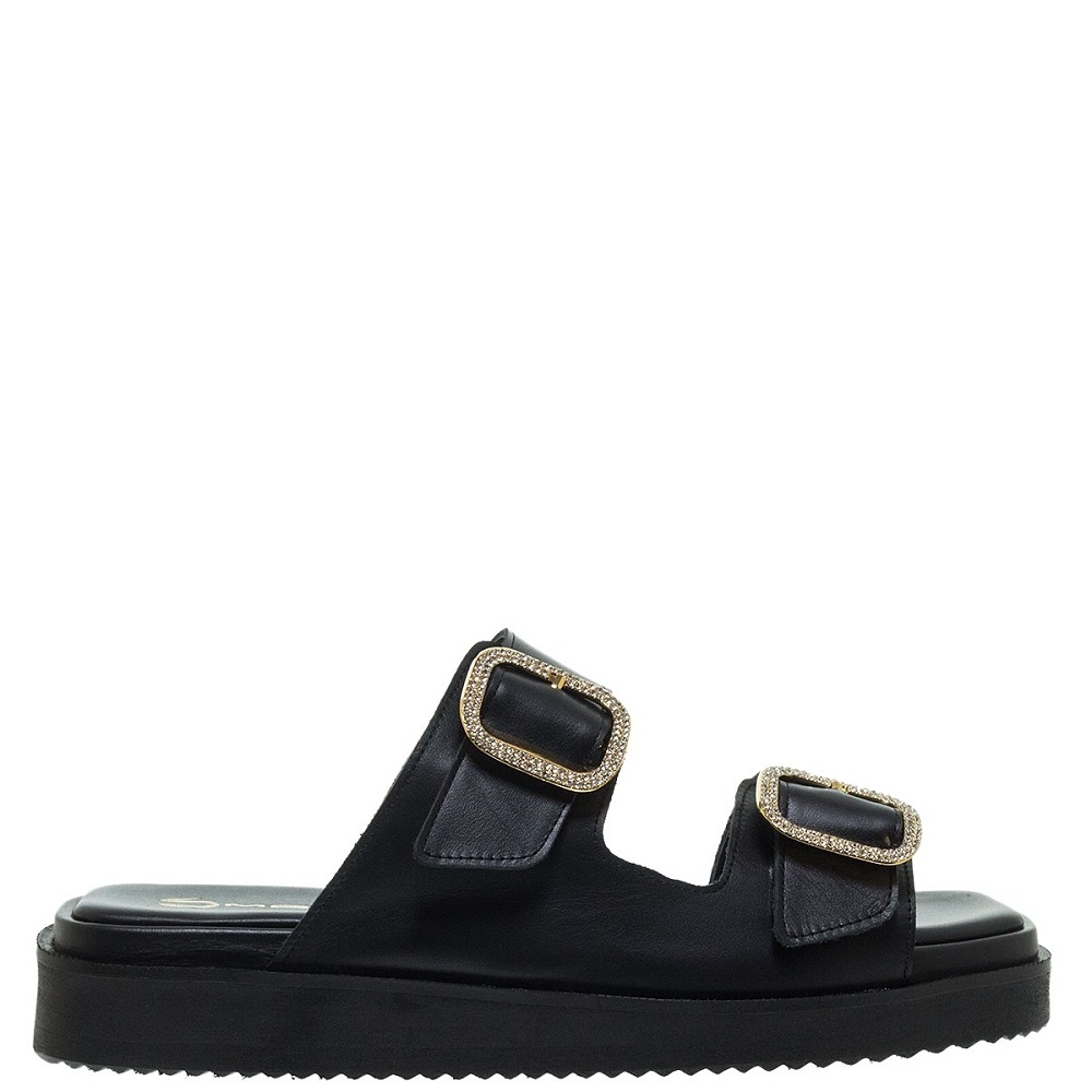 MOURTZI</br>Γυναικεία Flatform Μαύρο Δέρμα 25/12305 Mourtzi MOURTZI</br>Γυναικεία Flatform Μαύρο Δέρμα 25/12305 Mourtzi