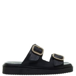 Γυναικεία Flatform Μαύρο Δέρμα 25/12305 Mourtzi