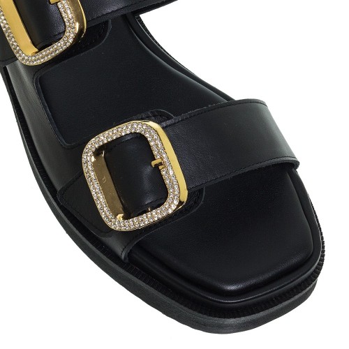 Γυναικεία Flatform Μαύρο Δέρμα 25/12305 Mourtzi Γυναικεία Flatform Μαύρο Δέρμα 25/12305 Mourtzi