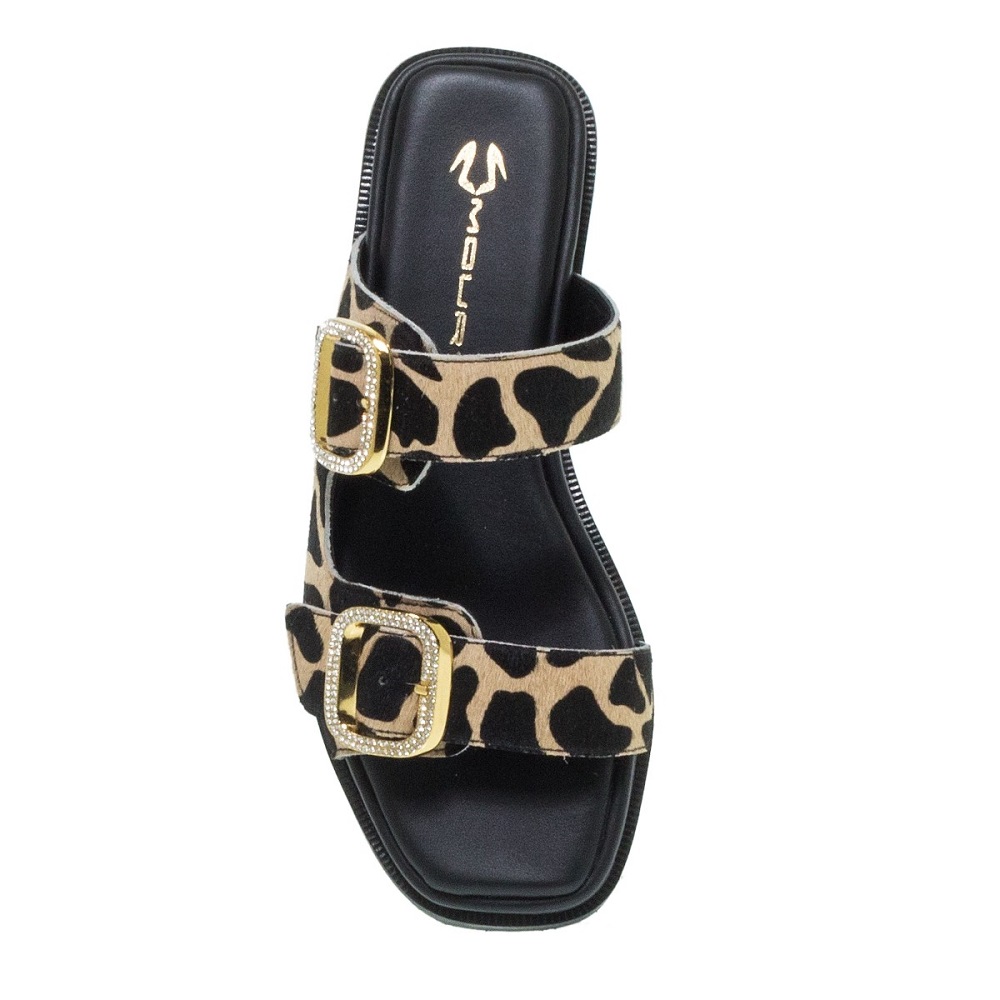 MOURTZI</br>Γυναικεία Flatform Μπεζ/Μαύρο Ponyskin 25/12305 Mourtzi MOURTZI</br>Γυναικεία Flatform Μπεζ/Μαύρο Ponyskin 25/12305 Mourtzi