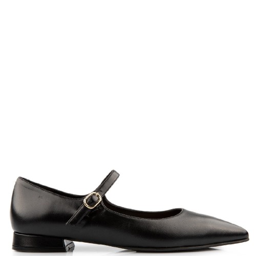 Γυναικεία Loafers Μαύρο Δέρμα 130-32 FM Γυναικεία Loafers Μαύρο Δέρμα 130-32 FM