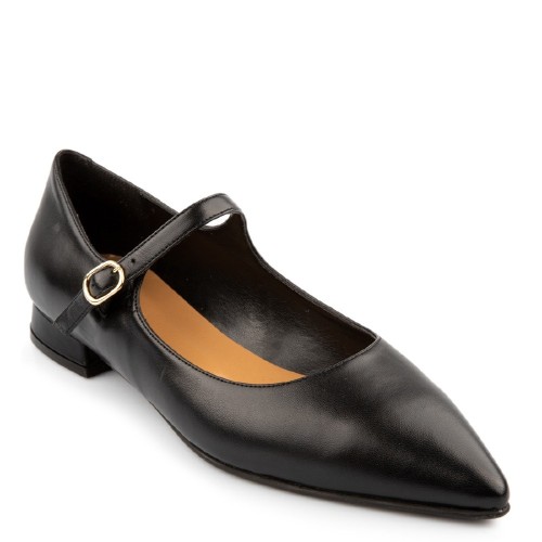 Γυναικεία Loafers Μαύρο Δέρμα 130-32 FM Γυναικεία Loafers Μαύρο Δέρμα 130-32 FM