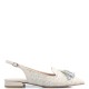 FM</br>Γυναικεία Loafers Λευκό Δέρμα Ψάθα 130-46 FM FM</br>Γυναικεία Loafers Λευκό Δέρμα Ψάθα 130-46 FM