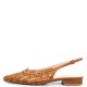 FM</br>Γυναικεία Slingback Flats Ταμπά Δέρμα Πλεχτό 134-23 FM FM</br>Γυναικεία Slingback Flats Ταμπά Δέρμα Πλεχτό 134-23 FM
