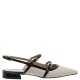 MOURTZI</br>Γυναικείες Slingback Μπαλαρίνες Εκρού/Μαύρο Δέρμα 1/15520 Mourtzi MOURTZI</br>Γυναικείες Slingback Μπαλαρίνες Εκρού/Μαύρο Δέρμα 1/15520 Mourtzi