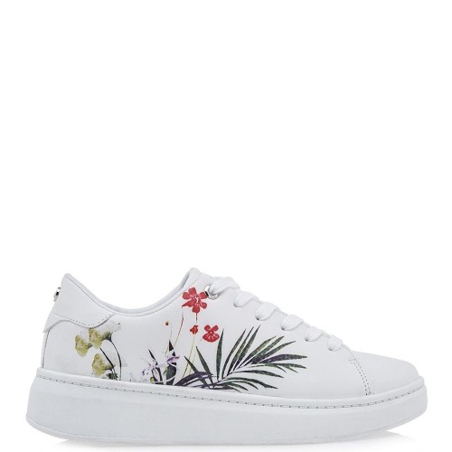 Γυναικεία Sneakers Λευκό Λουλούδι 21VW2006 Renato Garini Γυναικεία Sneakers Λευκό Λουλούδι 21VW2006 Renato Garini