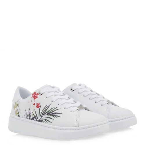 Γυναικεία Sneakers Λευκό Λουλούδι 21VW2006 Renato Garini Γυναικεία Sneakers Λευκό Λουλούδι 21VW2006 Renato Garini