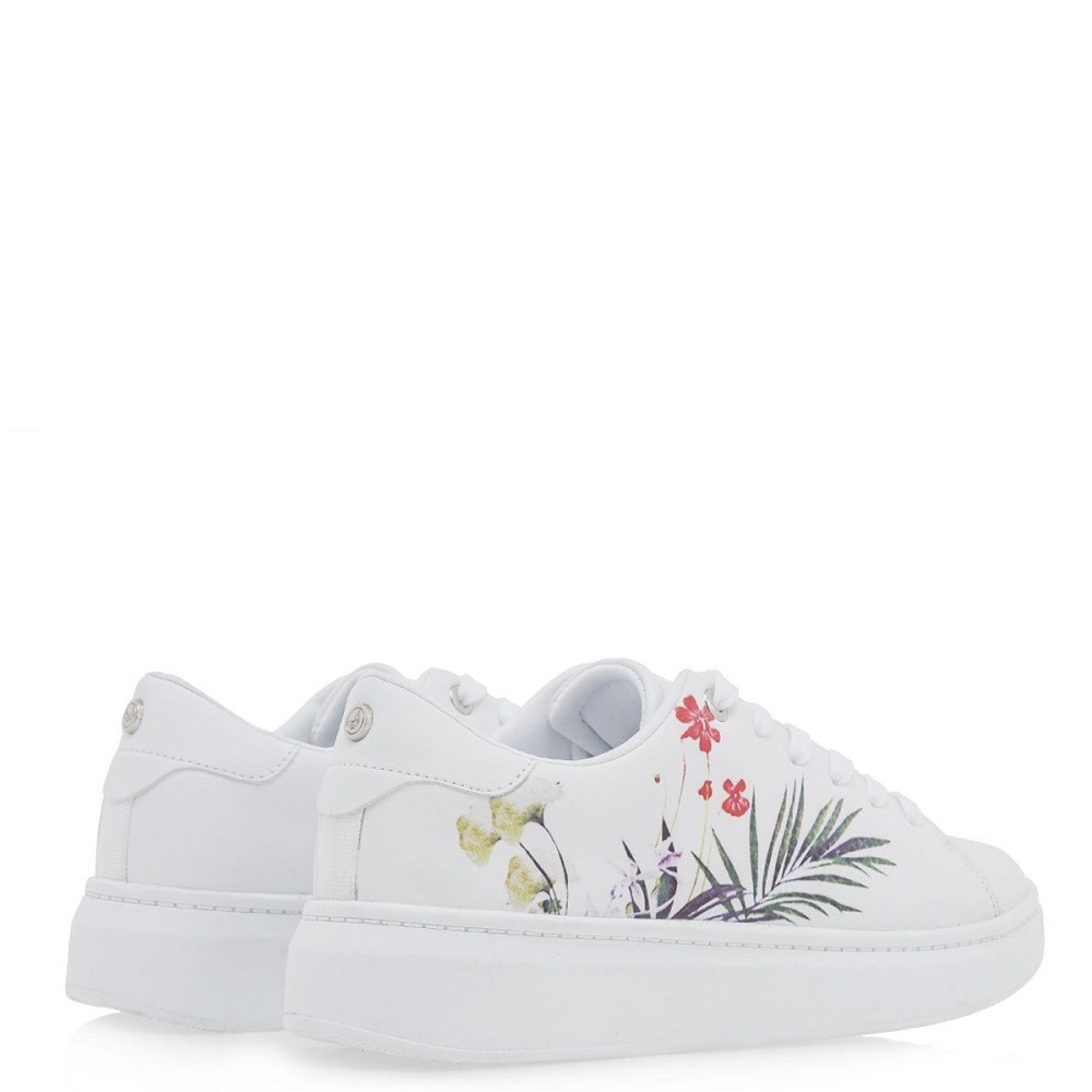 RENATO GARINI</br>Γυναικεία Sneakers Λευκό Λουλούδι 21VW2006 Renato Garini RENATO GARINI</br>Γυναικεία Sneakers Λευκό Λουλούδι 21VW2006 Renato Garini