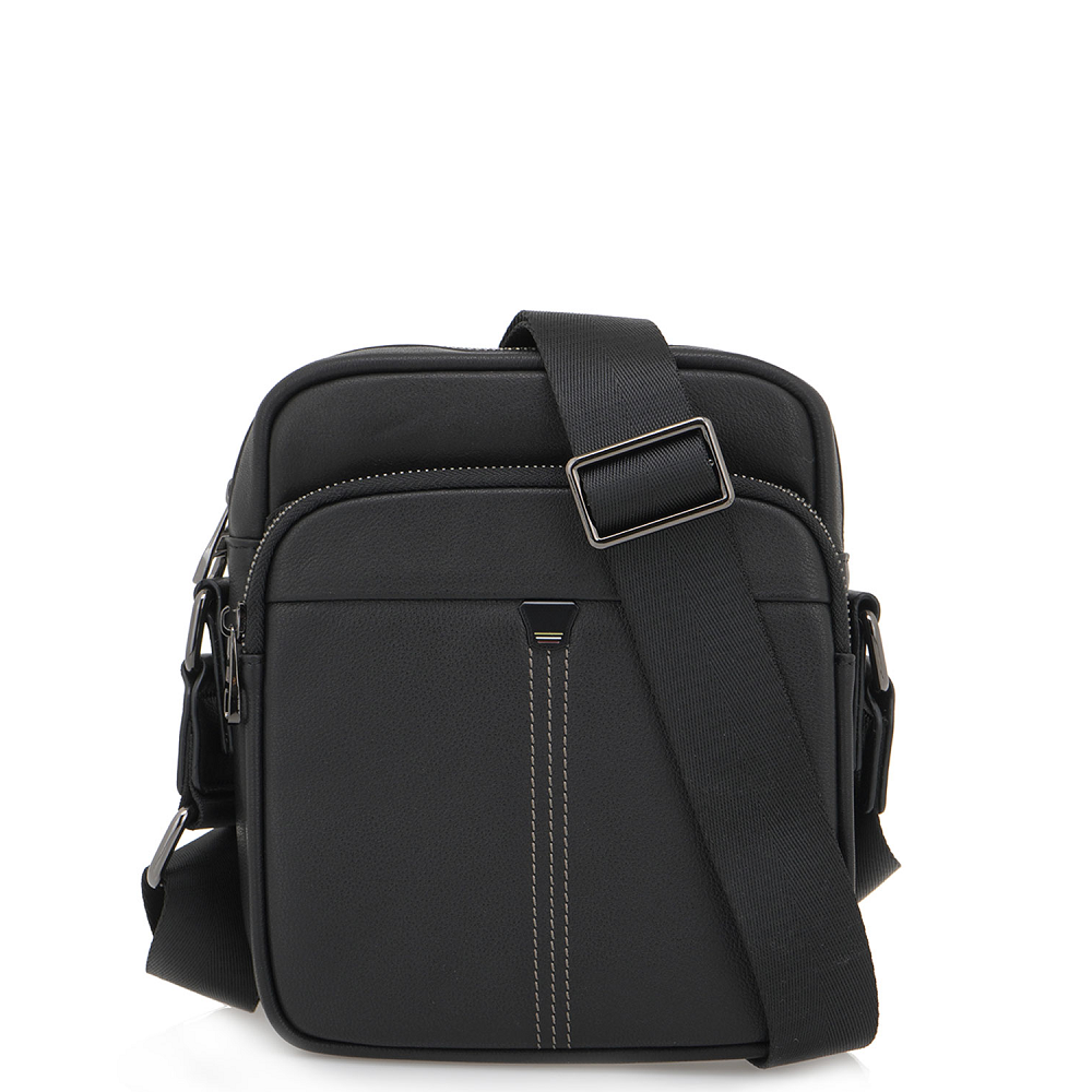 RENATO GARINI</br>Renato Garini 2204 Ανδρική Τσάντα Crossbody Μαύρο Δέρμα RENATO GARINI</br>Renato Garini 2204 Ανδρική Τσάντα Crossbody Μαύρο Δέρμα