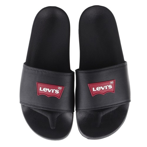 Ανδρικές Σαγιονάρες Μαύρο JUNE BATWING PATCH 235642-794-59 Levi's Ανδρικές Σαγιονάρες Μαύρο JUNE BATWING PATCH 235642-794-59 Levi's